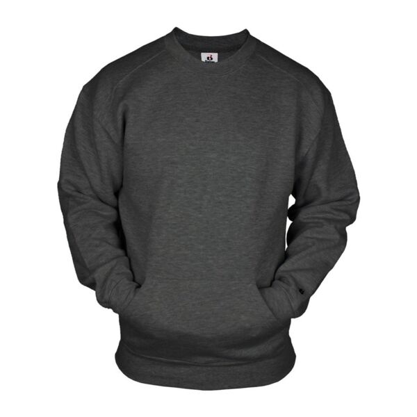 Badger Unisex Pocket Crewneck Sweatshirt 1252 Unisex Pocket Crewneck Sweatshirt Thumbnail