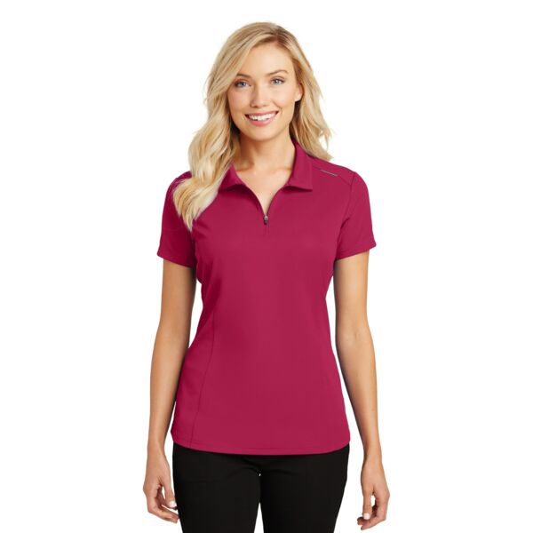 Port Authority Women's Pinpoint Mesh Zip Polo L580 Women's Pinpoint Mesh Zip Polo Thumbnail
