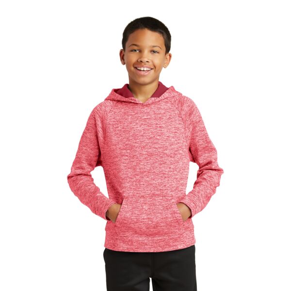 Sport Tek Youth PosiCharge ® Electric Heather Fleece Hooded Pullover YST225 Youth PosiCharge ® Electric Heather Fleece Hooded Pullover Thumbnail
