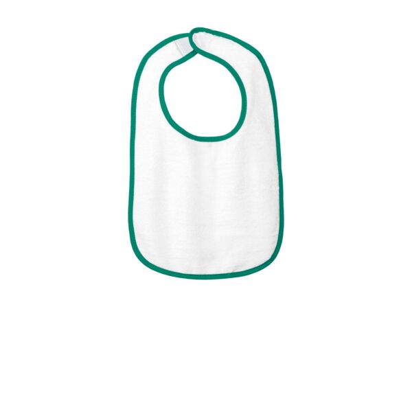 Rabbit Skins Infant Contrast Trim Terry Bib RS1003 Infant Contrast Trim Terry Bib Thumbnail