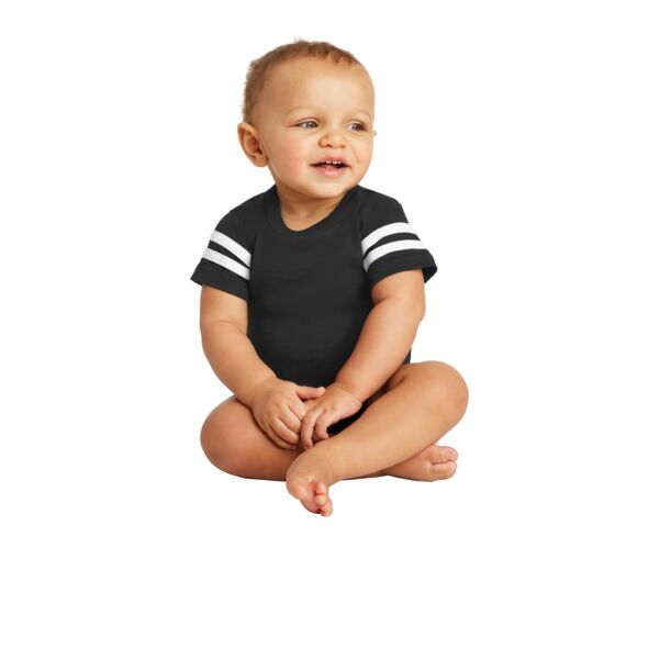 Rabbit Skins Infant Football Fine Jersey Bodysuit RS4437 Infant Football Fine Jersey Bodysuit Thumbnail