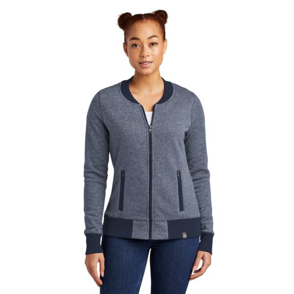 New Era Women's French Terry Baseball Full Zip LNEA503 Women's French Terry Baseball Full Zip Thumbnail