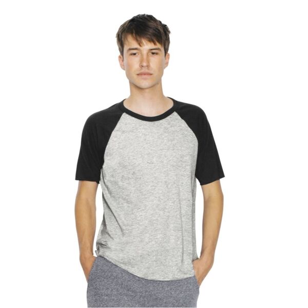 American Apparel Unisex Poly/Cotton Raglan Tee RSABB4237W Unisex Poly/Cotton Raglan Tee Thumbnail