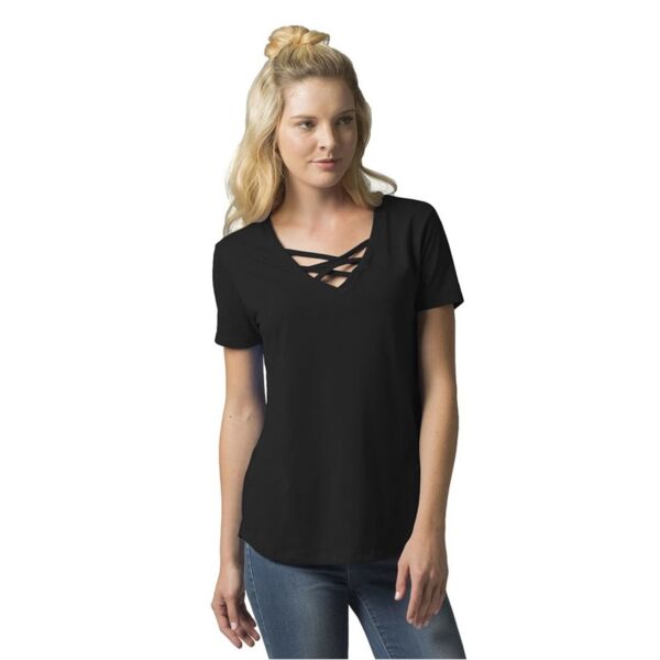 Boxercraft Women’s Cage Front T-Shirt T27 Women’s Cage Front T-Shirt Thumbnail