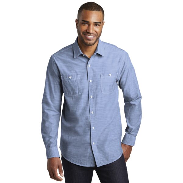 Port Authority Slub Chambray Shirt W380 Slub Chambray Shirt Thumbnail