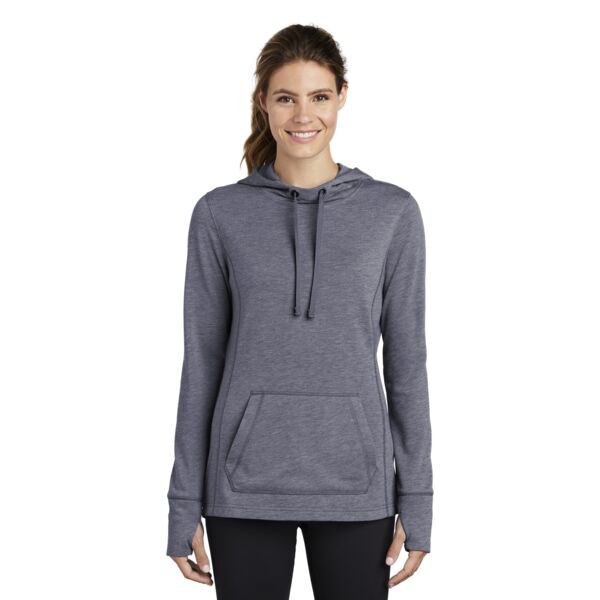Sport Tek Women's PosiCharge ® Tri Blend Wicking Fleece Hooded Pullover LST296 Women's PosiCharge ® Tri Blend Wicking Fleece Hooded Pullover Thumbnail