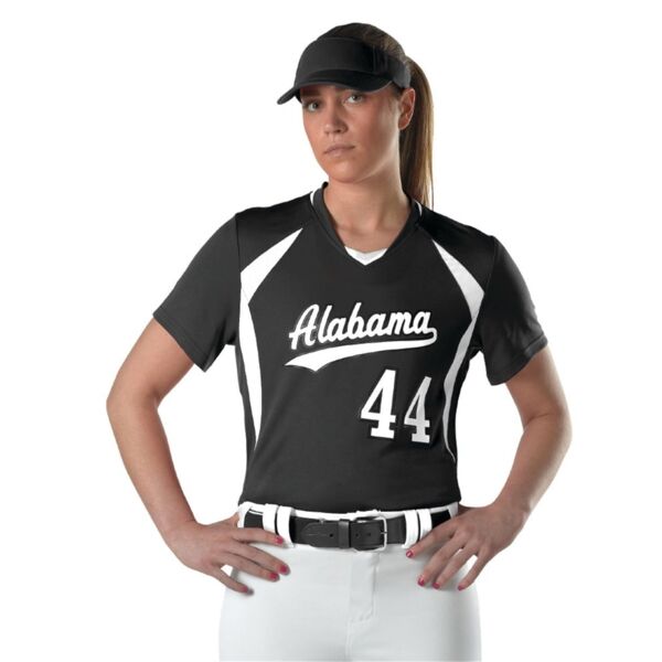 Alleson Athletic Girls' Short Sleeve Fastpitch Jersey 552JG Girls' Short Sleeve Fastpitch Jersey Thumbnail