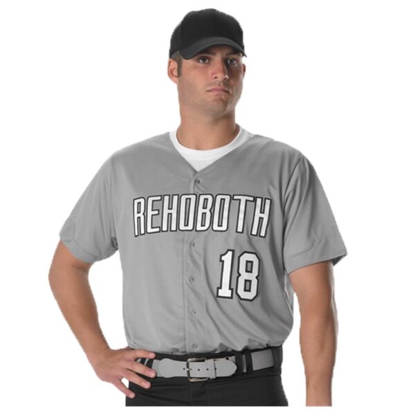 Men's Full Button Lightweight Baseball Jersey Thumbnail
