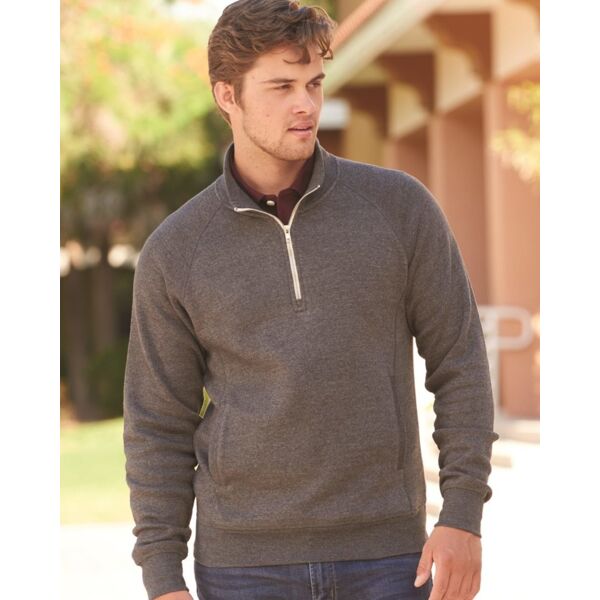 J. America Men's Triblend Quarter-Zip Sweatshirt 8869 Men's Triblend Quarter-Zip Sweatshirt Thumbnail