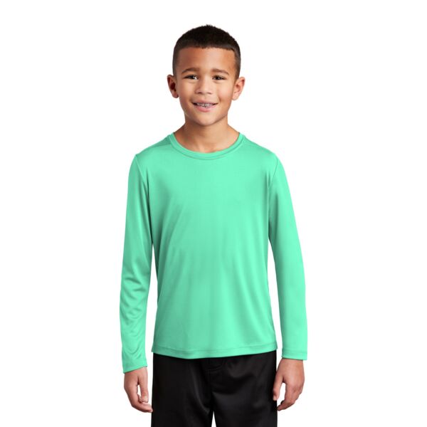 Sport Tek Youth Posi UV ® Pro Long Sleeve Tee YST420LS Youth Posi UV ® Pro Long Sleeve Tee Thumbnail