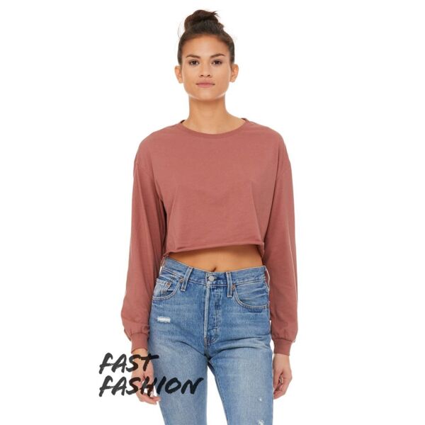 Bella + Canvas Women's FWD Fashion Crop Long Sleeve Tee 6501 Women's FWD Fashion Crop Long Sleeve Tee Thumbnail