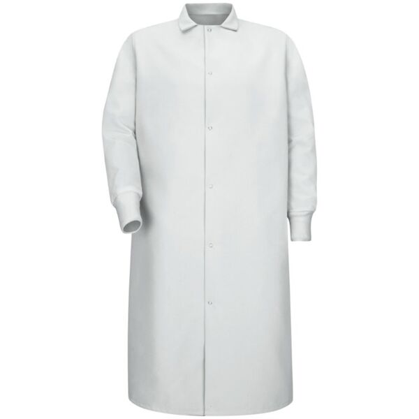 Red Kap Unisex Gripper-Front Pocketless Butcher Coat With Knit Cuffs KS60 Unisex Gripper-Front Pocketless Butcher Coat With Knit Cuffs Thumbnail