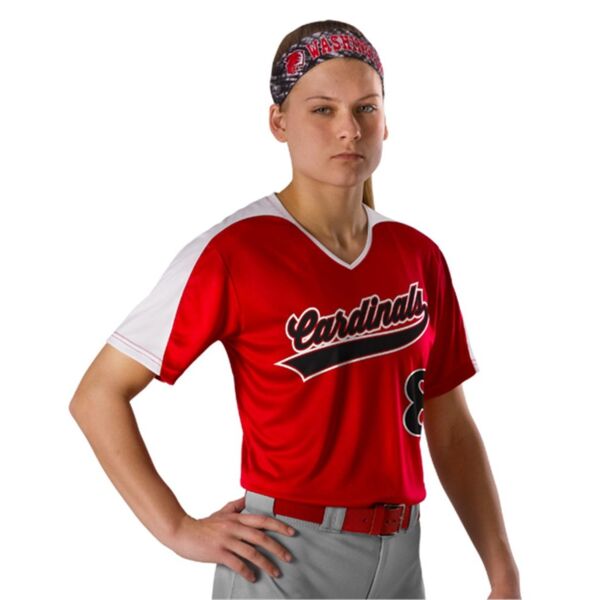 Alleson Athletic Women's V-Neck Fastpitch Jersey 558VW Women's V-Neck Fastpitch Jersey Thumbnail