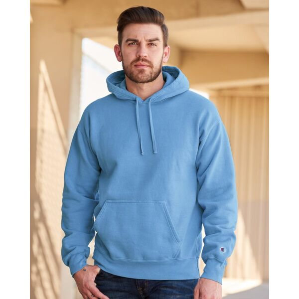 Champion Unisex Garment-Dyed Hooded Sweatshirt CD450 Unisex Garment-Dyed Hooded Sweatshirt Thumbnail