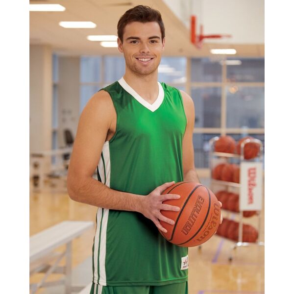 Alleson Athletic Men's Single Ply Basketball Jersey 538J Men's Single Ply Basketball Jersey Thumbnail