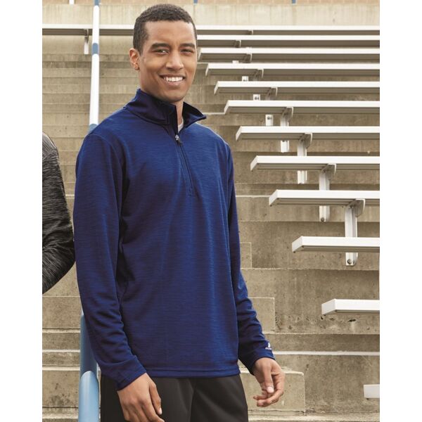 Russell Athletic Men's Striated Quarter-Zip Pullover QZ7EAM Men's Striated Quarter-Zip Pullover Thumbnail