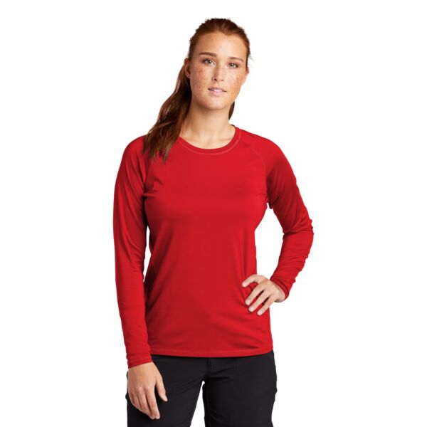 Sport Tek Women's Long Sleeve Rashguard Tee LST470LS Women's Long Sleeve Rashguard Tee Thumbnail