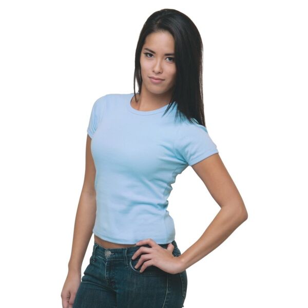 Bayside Women's USA-Made Cap Sleeve T-Shirt 4539 Women's USA-Made Cap Sleeve T-Shirt Thumbnail