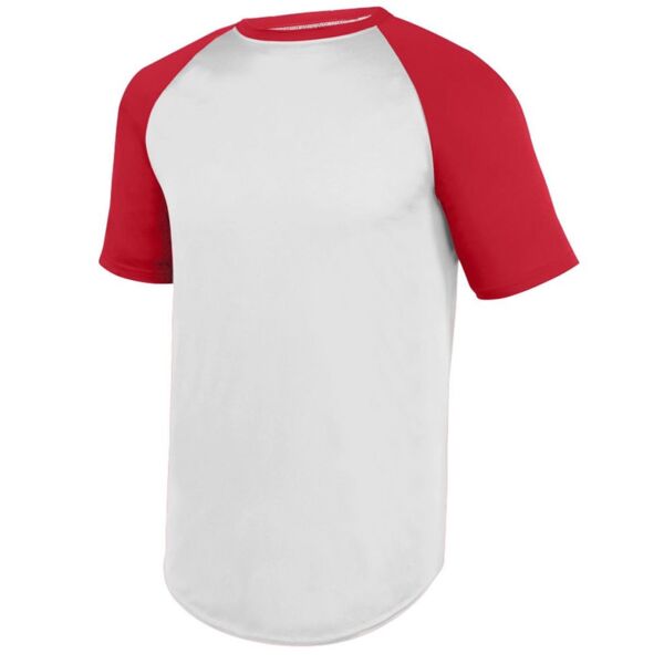 Augusta Sportswear Unisex Wicking Short Sleeve Baseball Jersey 1508 Unisex Wicking Short Sleeve Baseball Jersey Thumbnail