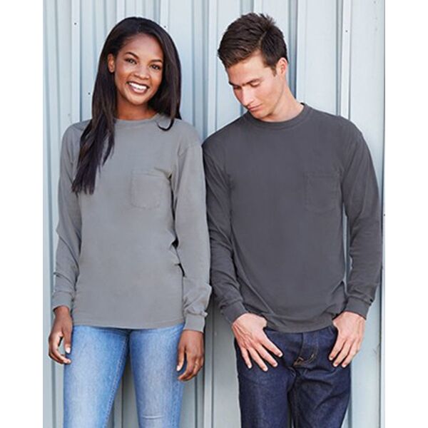 Next Level Apparel Unisex Inspired Dye Long Sleeve Pocket T-Shirt 7451 Unisex Inspired Dye Long Sleeve Pocket T-Shirt Thumbnail
