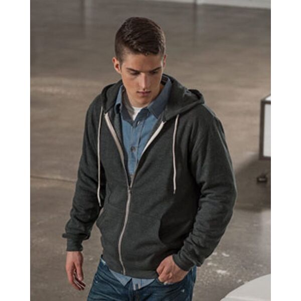 MV Sport Unisex Retro Heather Full-Zip Hooded Sweatshirt 2349 Unisex Retro Heather Full-Zip Hooded Sweatshirt Thumbnail