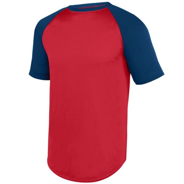 Augusta Sportswear Youth Wicking Short Sleeve Baseball Jersey 1509 Youth Wicking Short Sleeve Baseball Jersey Thumbnail
