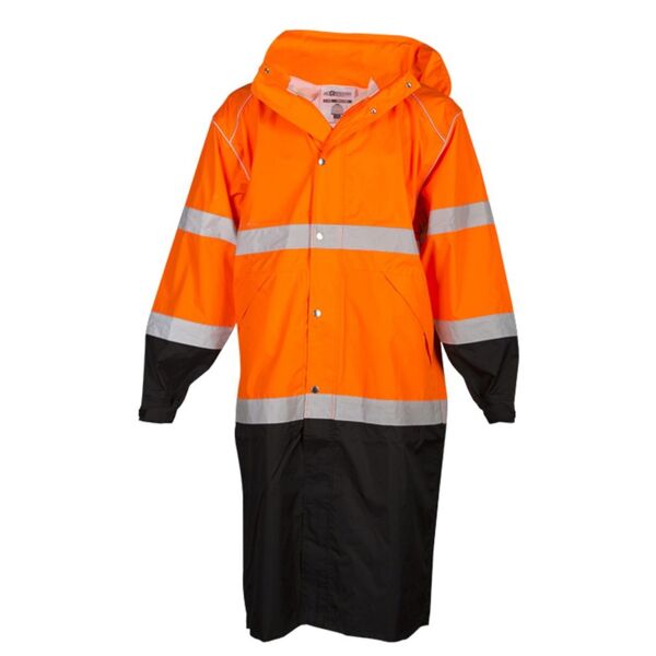 Kishigo Unisex Premium Brilliant Series® Long Rain Coat RWJ108-109 Unisex Premium Brilliant Series® Long Rain Coat Thumbnail