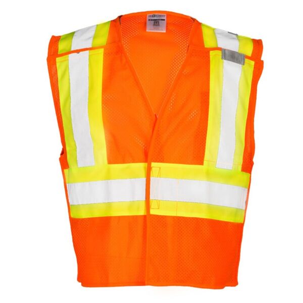 Kishigo Unisex Contrasting Mesh Breakaway Vest 1174-1176 Unisex Contrasting Mesh Breakaway Vest Thumbnail