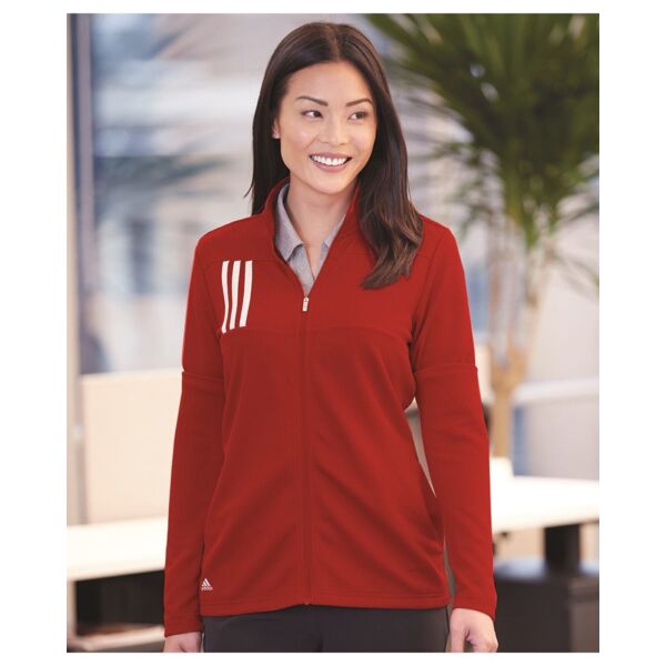 Adidas Women's 3-Stripe Double Knit Full-Zip A483 Women's 3-Stripe Double Knit Full-Zip Thumbnail