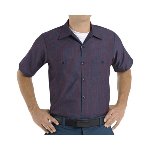 Men's Tall Industrial Short Sleeve Work Shirt Thumbnail