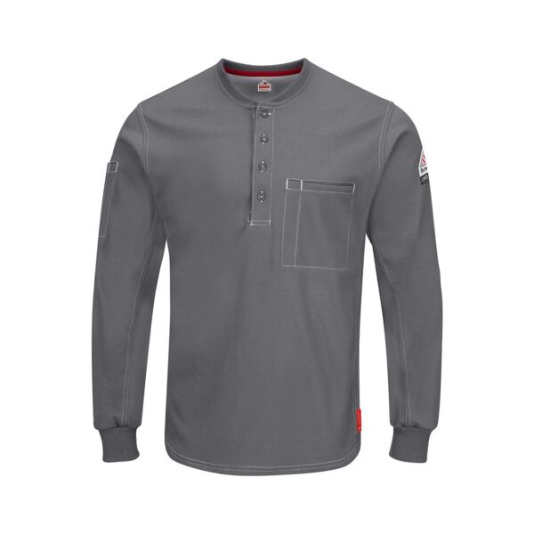 Bulwark Men's iQ Series® Plus Long Sleeve Henley QT40 Men's iQ Series® Plus Long Sleeve Henley Thumbnail