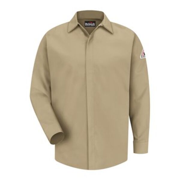 Bulwark Men's Concealed-Gripper Pocketless Work Shirt SLS2 Men's Concealed-Gripper Pocketless Work Shirt Thumbnail