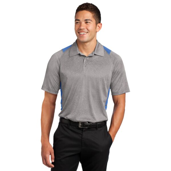 Sport Tek Heather Colorblock Contender  Performance  Polo ST665 Heather Colorblock Contender  Performance  Polo Thumbnail