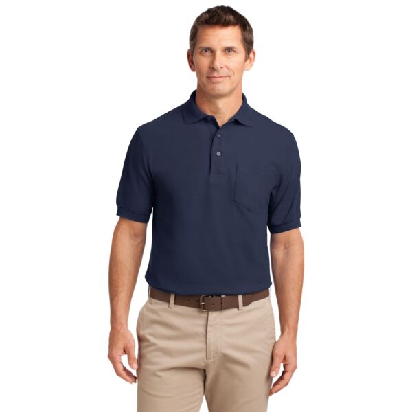 Port Authority Silk Touch Blend Polo with Pocket K500P Silk Touch Blend Polo with Pocket Thumbnail
