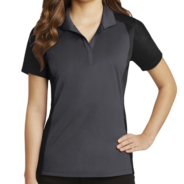 Ladies Colorblock Micropique Sport Wick ® Performance Polo Thumbnail