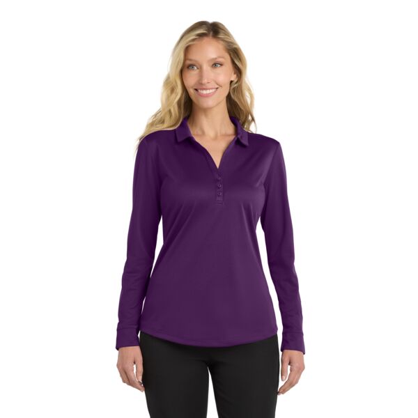 Port Authority Ladies Silk Touch  Performance Long Sleeve Performance Polo L540LS Ladies Silk Touch  Performance Long Sleeve Performance Polo Thumbnail