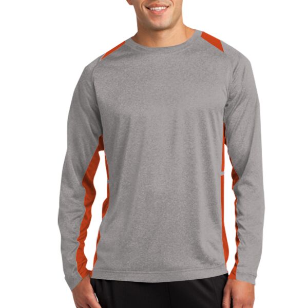 Long Sleeve Heather Colorblock Performance Contender  Tee Thumbnail
