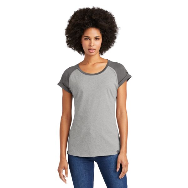 New Era Ladies Heritage Blend Varsity Tee LNEA107 Ladies Heritage Blend Varsity Tee Thumbnail