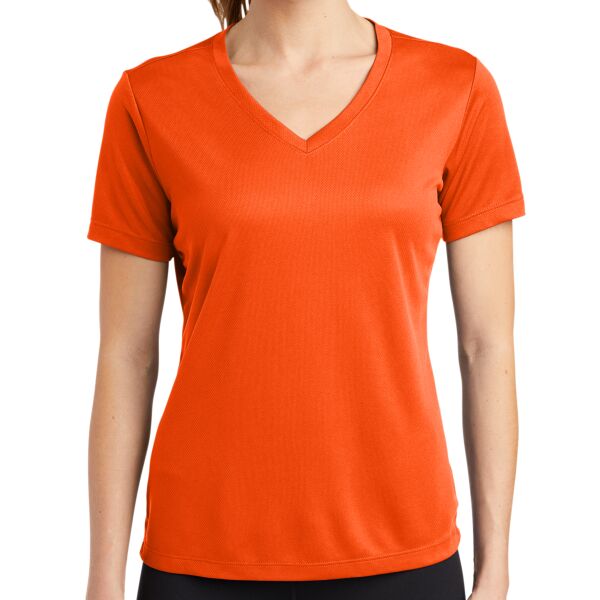 Ladies Performance RacerMesh V Neck Tee Thumbnail