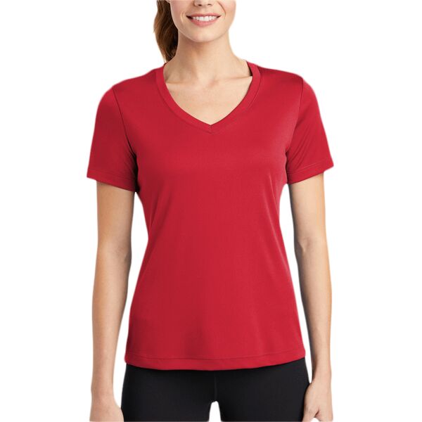 Ladies Competitor Performance V Neck Tee Thumbnail