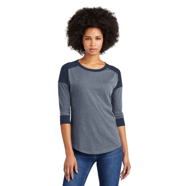 New Era Ladies Heritage Blend 3/4 Sleeve Baseball Raglan Tee LNEA104 Ladies Heritage Blend 3/4 Sleeve Baseball Raglan Tee Thumbnail