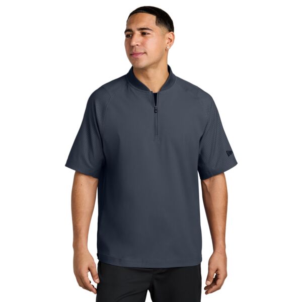 New Era Cage Short Sleeve 1/4 Zip Jacket NEA600 Cage Short Sleeve 1/4 Zip Jacket Thumbnail