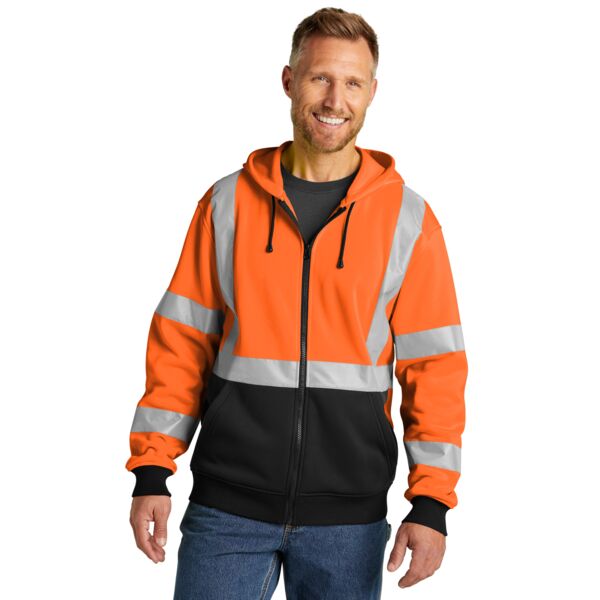 CornerStone A107 Class 3 Heavy Duty Fleece Full Zip Hoodie CSF300 A107 Class 3 Heavy Duty Fleece Full Zip Hoodie Thumbnail