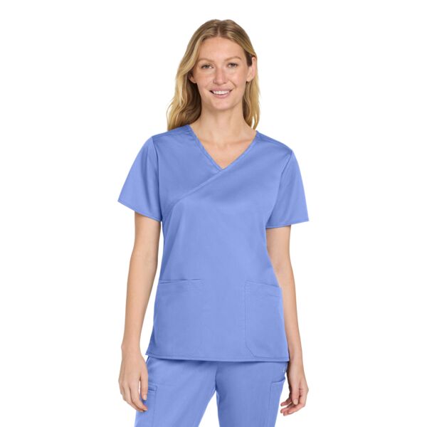 Wink Women's WorkFlex  Mock Wrap Top WW4760 Women's WorkFlex  Mock Wrap Top Thumbnail