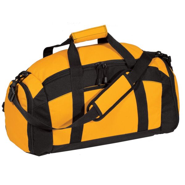 Port Authority Gym Bag with Pockets and Shoulder Strap BG970 Gym Bag with Pockets and Shoulder Strap Thumbnail