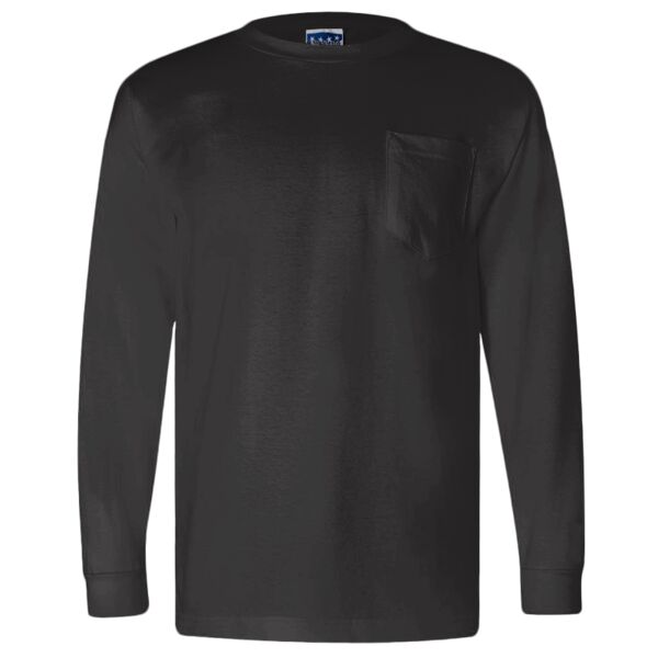 USA Union-Made Long Sleeve T-Shirt with a Pocket Thumbnail