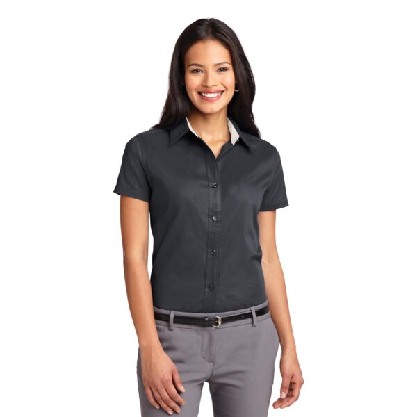 Port Authority Ladies Short Sleeve Easy Care Blend Button Up Polo L508 Ladies Short Sleeve Easy Care Blend Button Up Polo Thumbnail