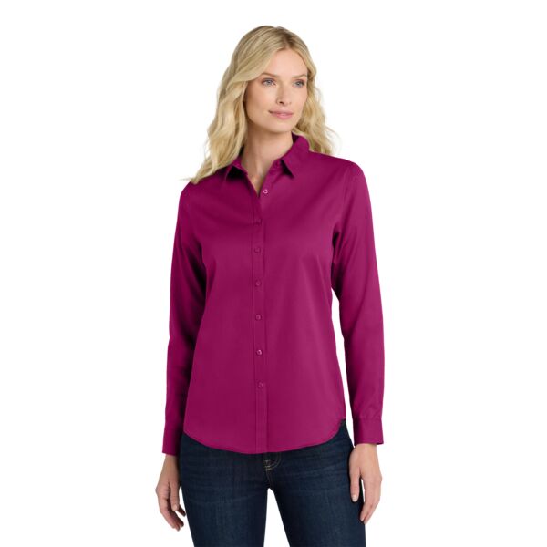 Port Authority Ladies Long Sleeve SuperPro React  Twill Shirt LW808 Ladies Long Sleeve SuperPro React  Twill Shirt Thumbnail