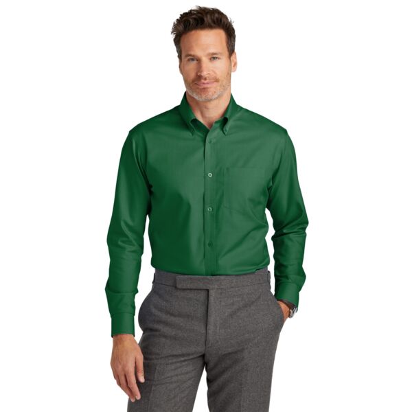 Brooks Brothers Wrinkle Free Stretch Nailhead Shirt BB18002 Wrinkle Free Stretch Nailhead Shirt Thumbnail