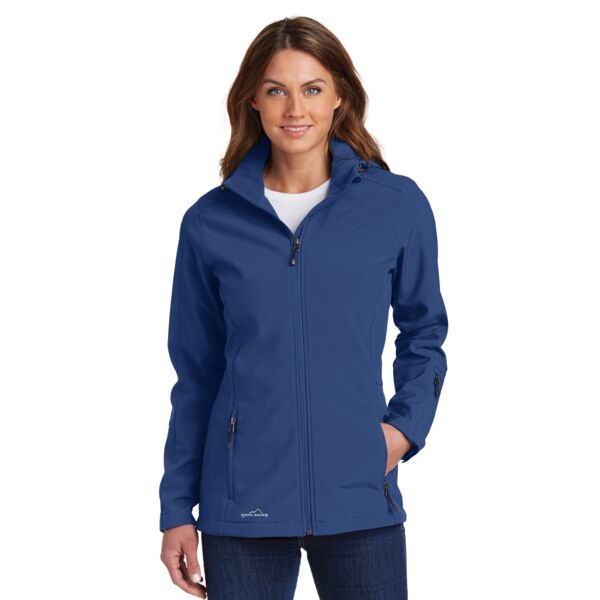 Eddie Bauer Ladies Hooded Soft Shell Parka EB537 Ladies Hooded Soft Shell Parka Thumbnail